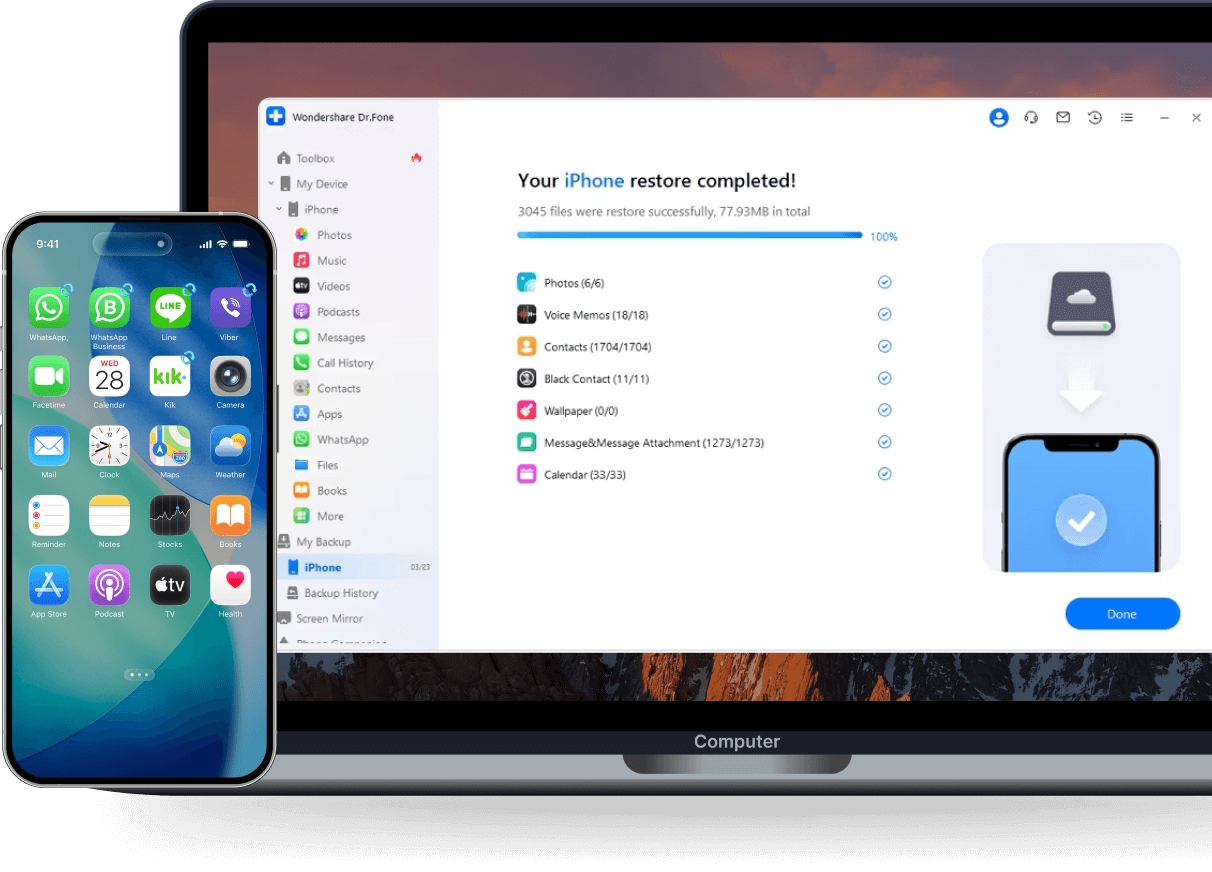 restore iphone backup