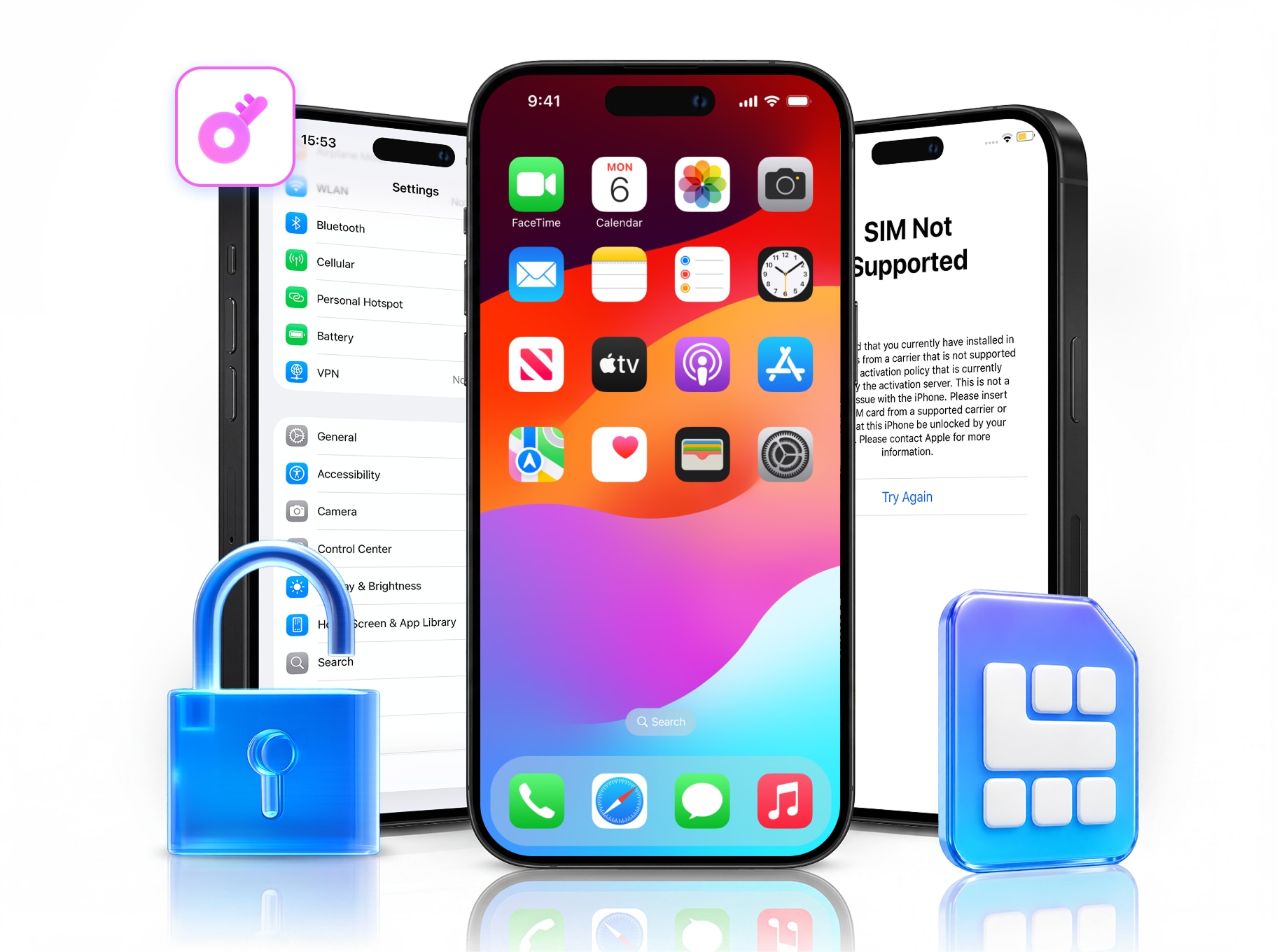 unlock sim card iphone