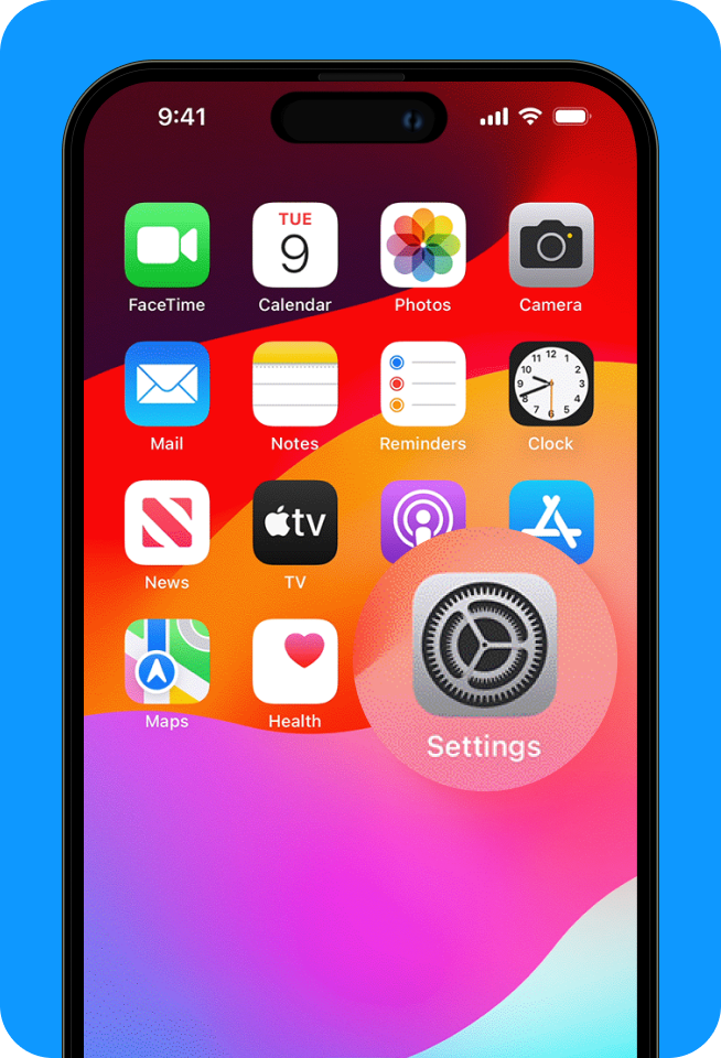 Open Settings