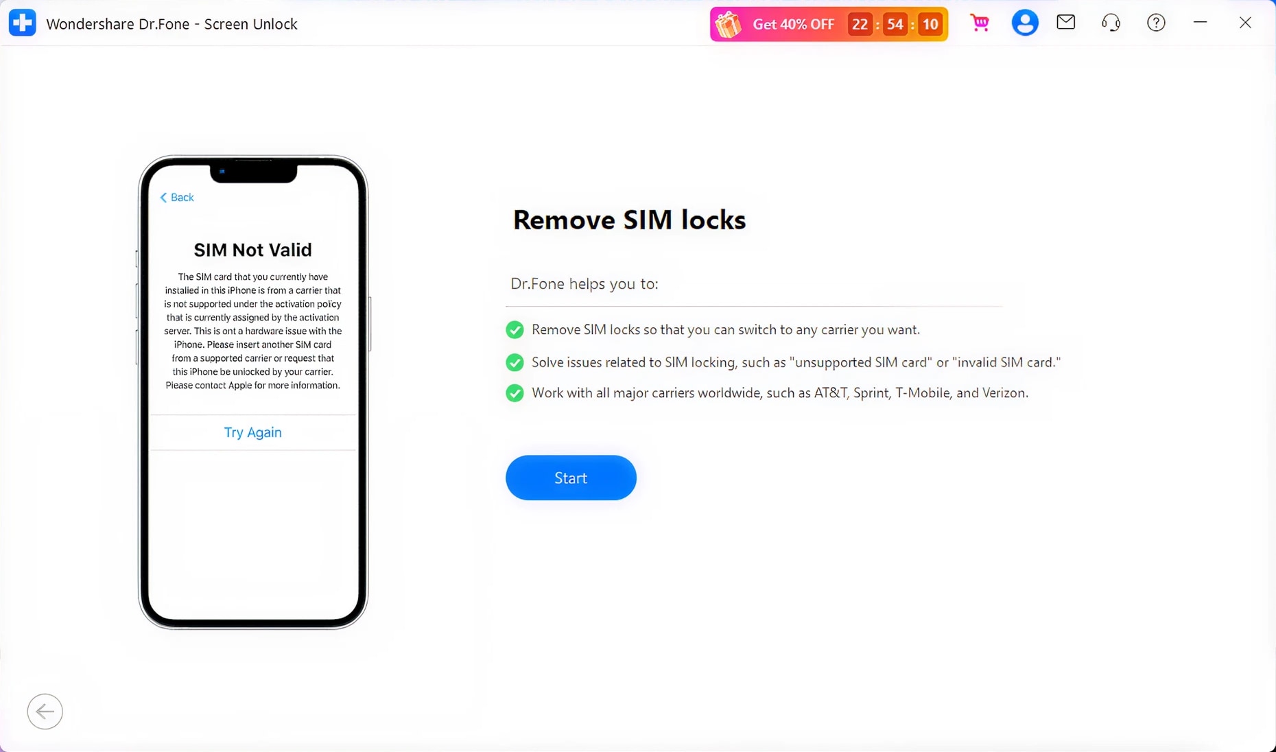 carte SIM non prise en charge iPhone