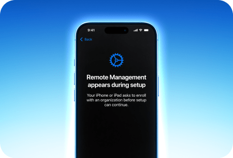 Remote Management appears during setup