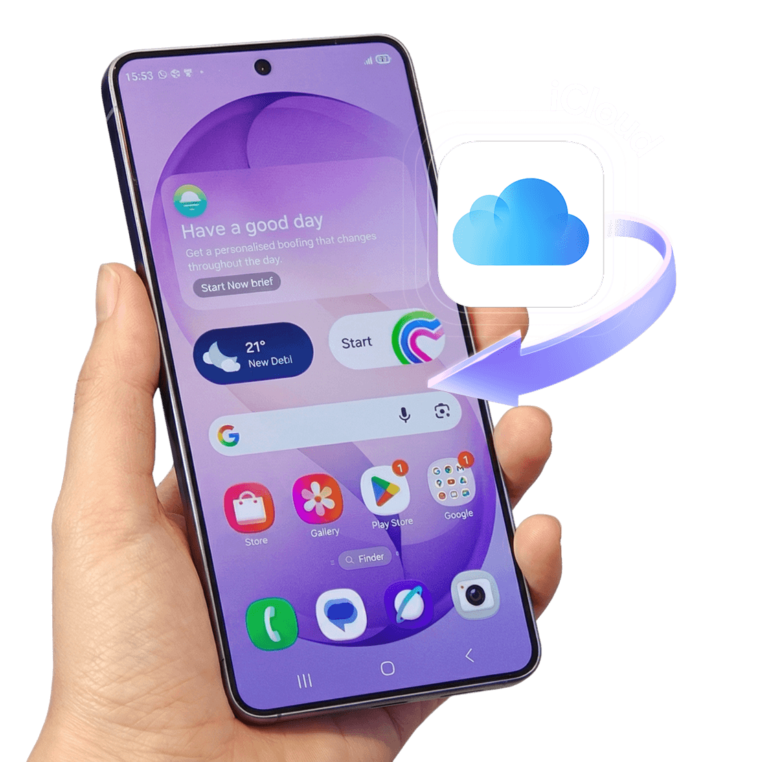 Transfer to Samsung S26 from iCloud