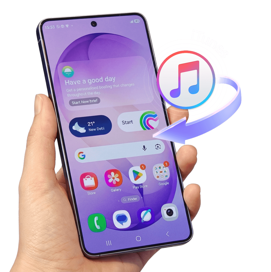 Transfer to Samsung S26 from iTunes