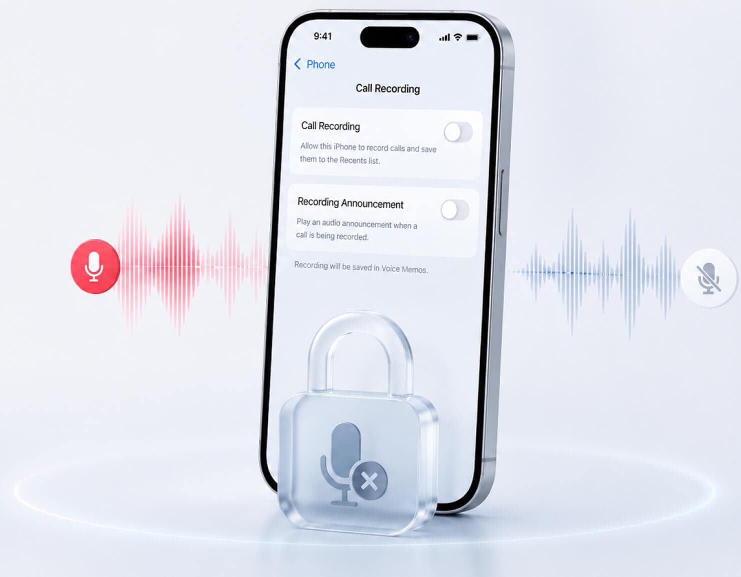 turn off iPhone call recording