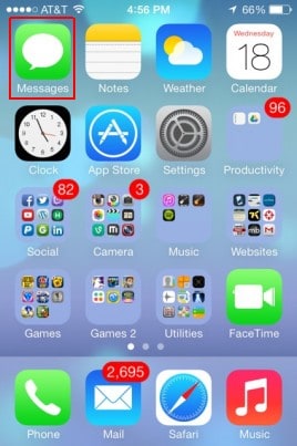 Eliminare i Messaggi di Testo in iOS 7, iOS 8 e 9 iOS