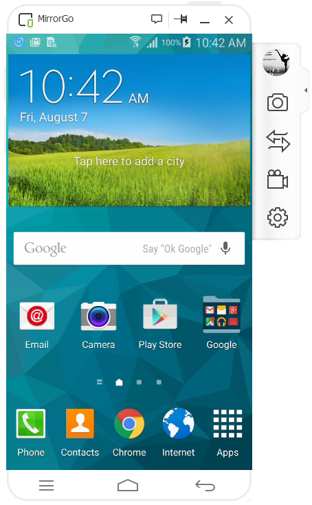 android airPlay alternatief - MirrorGo