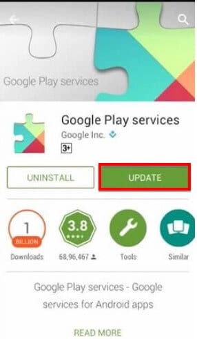 update google play service