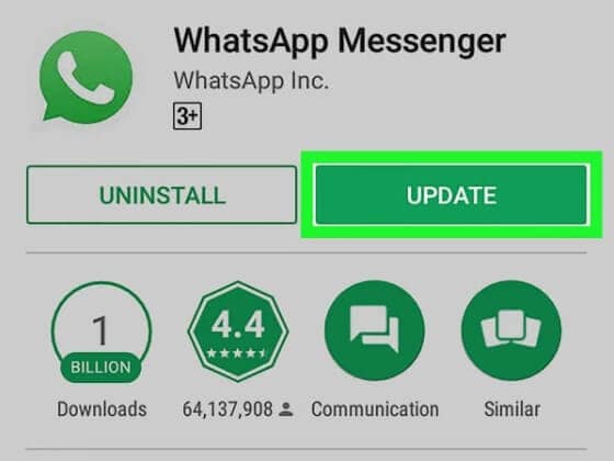 atualizar whatsapp
