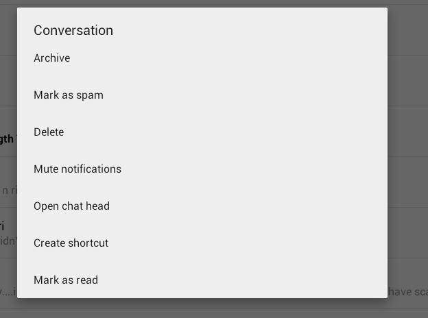 open up conversation list to recover facebook messages