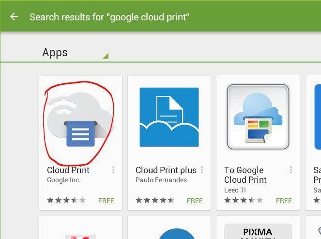 download google cloud print