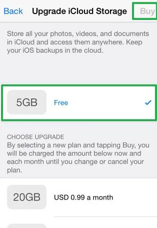 cancel iCloud storage plan