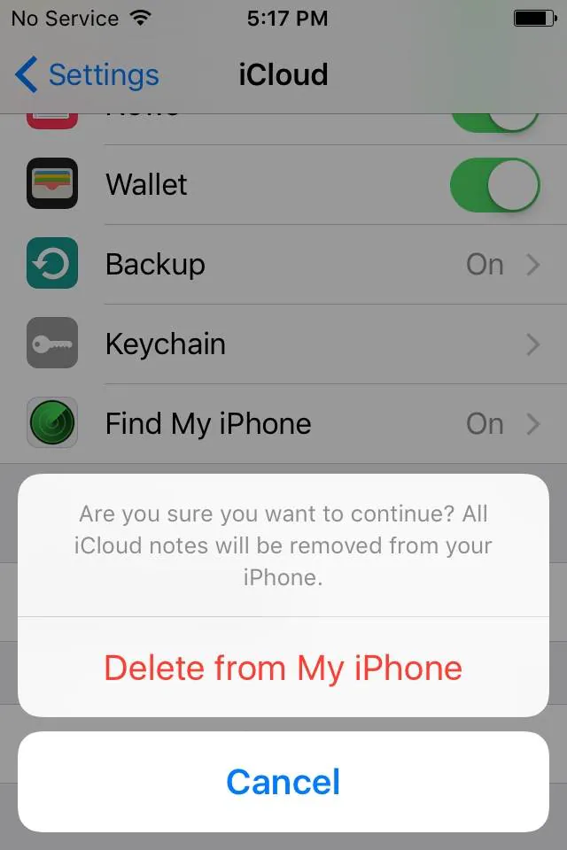 Что будет если отключить icloud на айфоне