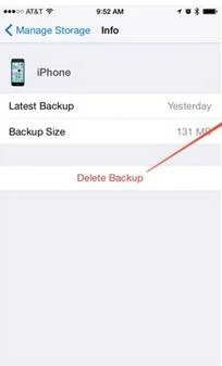 Need to delete iCloud Backup