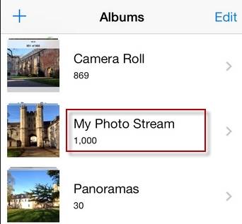 access iCloud photos by iOS devices