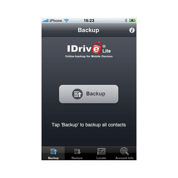 iphone contacts backup app - IDrive Online Backup