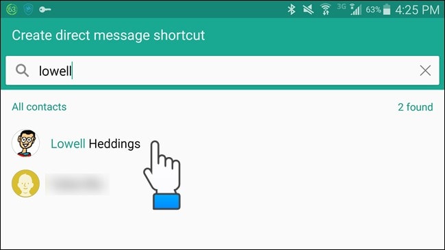 kontakte widget android