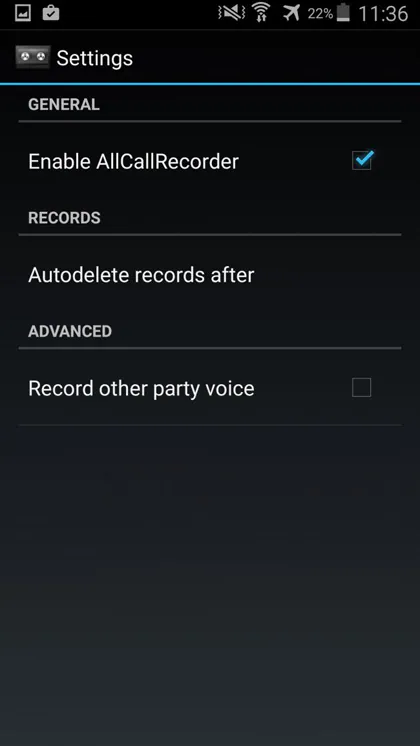 call recorder voor Android