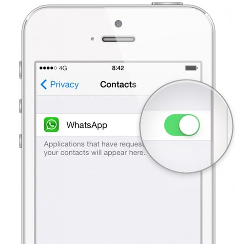 Synchronizing whatsapp contacts