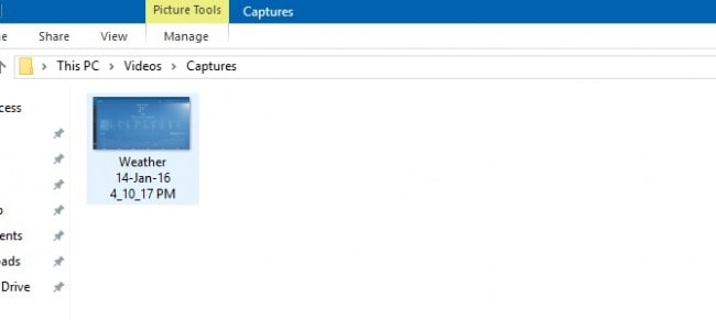 Screen Recorder in Windows 10