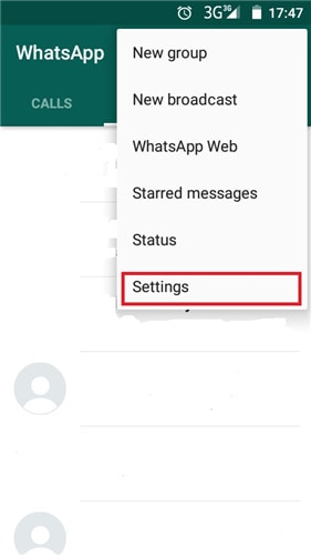 Enviar o histórico de conversas do WhatsApp