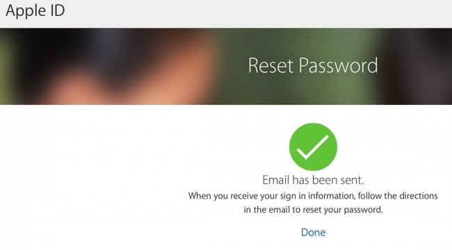 recover lost icloud email password