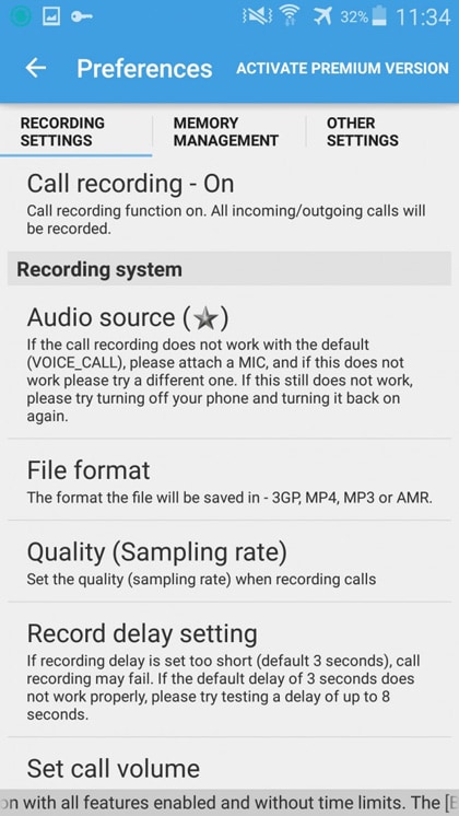 call recorder voor Android