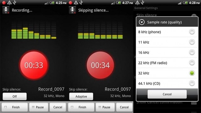 Smart voice recorder app for Android