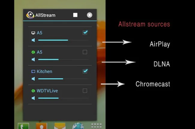 transmite desde cualquier Android a Apple TV-Allstream