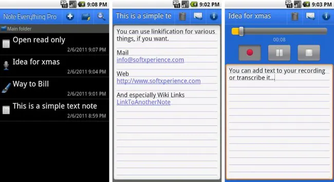 notes taking app for android