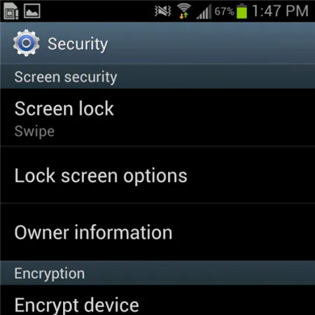 disable lock screen android