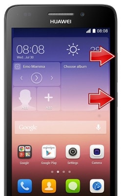 huawei recovery mode-hold the combination of buttons