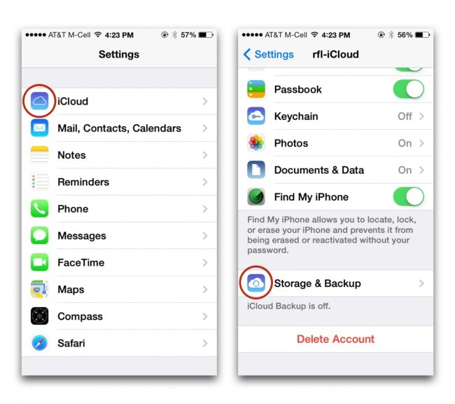 access notes in icloud