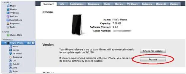 iPhone is uitgeschakeld Maak verbinding met je iTunes