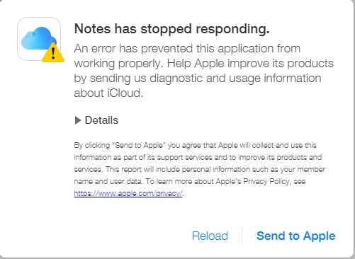 why Notes not sync with iCloud