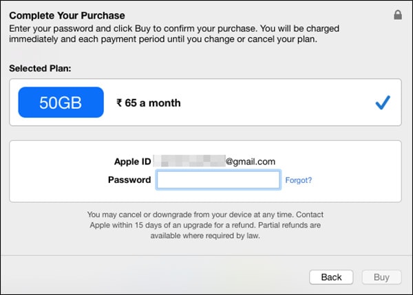 introducir ID de Apple y contraseña