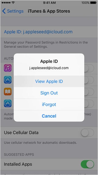show your forgot apple id