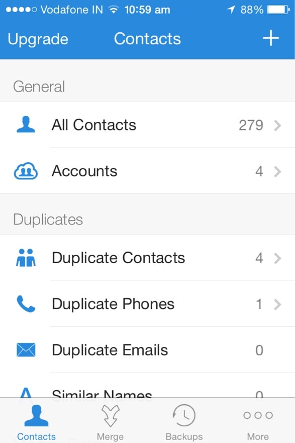delete multiple contacts
