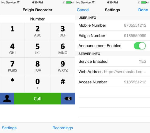 call recorders for iphone-Edigin Call Recorder