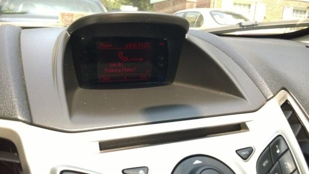 Ford sync iPhone - step 1 of syncing iPhone to Ford sync