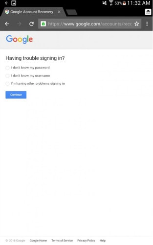 android Google trouble signing in