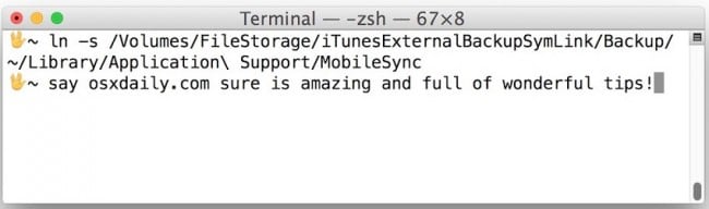  Sauvegarder l'iPad sur un disque dur externe avec iTunes- lancer le terminal 