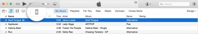 Editar lista de reprodução no iTunes para iniciar o iPod