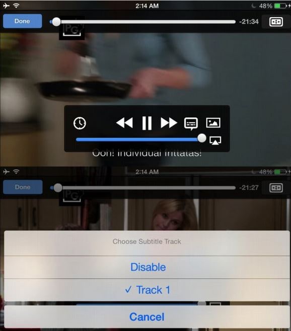 Consejos para usar VLC para iPhone - Agregar Subtítulos a Videos