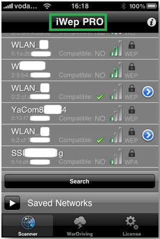 encontrar la contraseÃ±a del wifi en iphone-iWep PRO