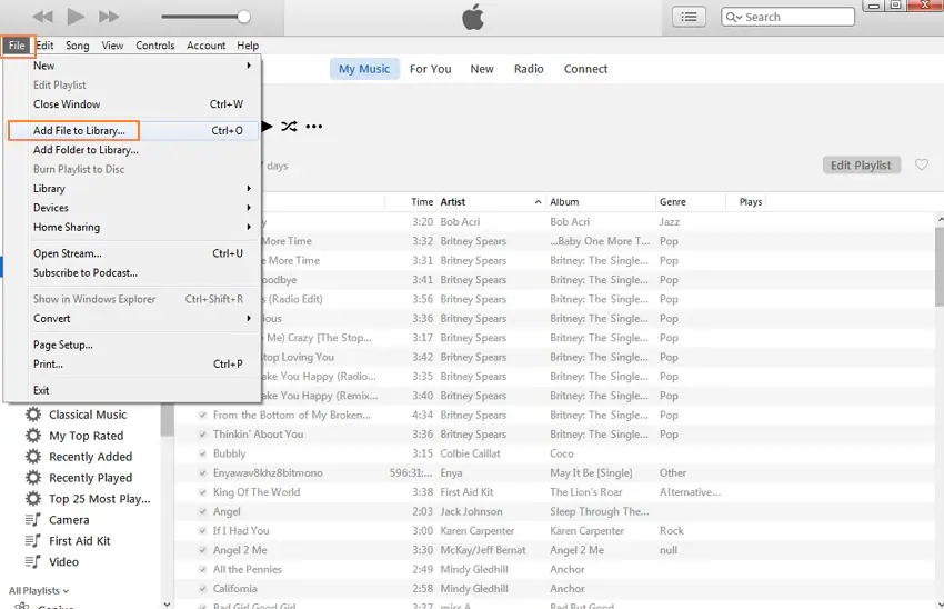 add music to itunes library