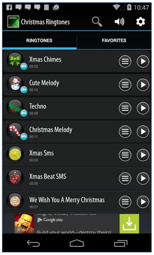 تطبيقات النغمات لاندرويد - افضل نغمات عيد الميلاد
