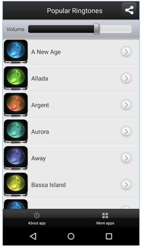 Klingelton-Apps für Android - Popular Ringtones