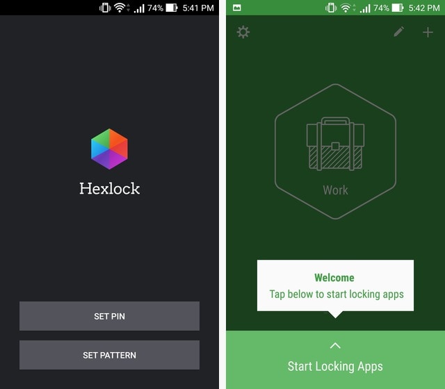 lock app on android