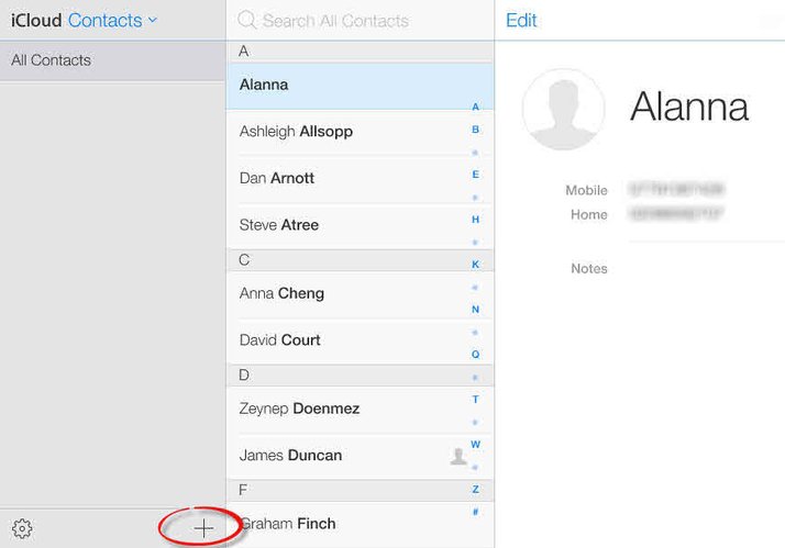 Die besten Wege zum Senden von Gruppennachrichten per Android oder iPhone – auf das Kontakte-Symbol klicken