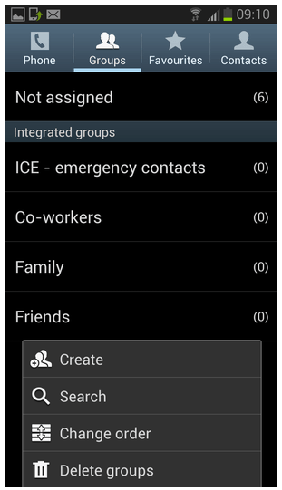 Best ways to send group messages with Android or iPhone-locate Groups option